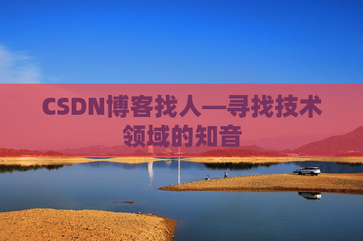 CSDN博客找人—寻找技术领域的知音