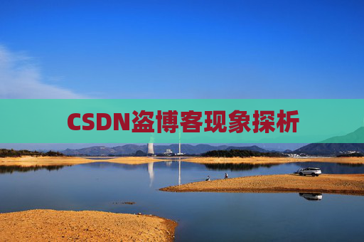 CSDN盗博客现象探析